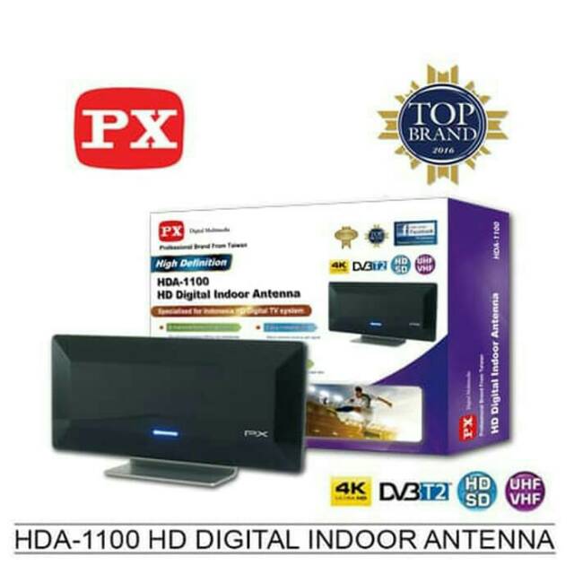 Antena TV Indoor Digital Analog Antenna + Booster PX HDA-1100