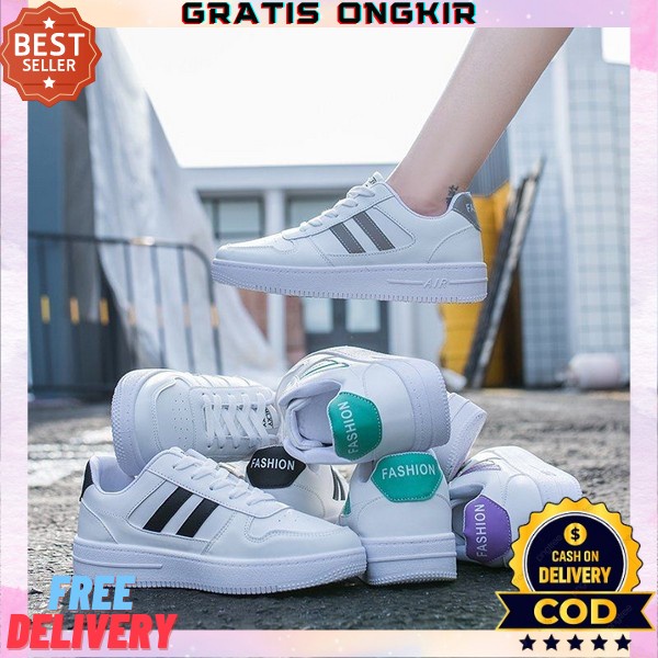 Sepatu Sneakers Wanita Srs Cewek Kanvas Kasual Tali Df427 Salem Murah Terlaris Kekinian Ori Rk Colle