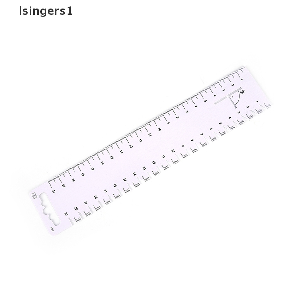 (lsingers1) 1pc Penggaris Ultra Tipis 21cm Untuk Menjahit / quilting DIY