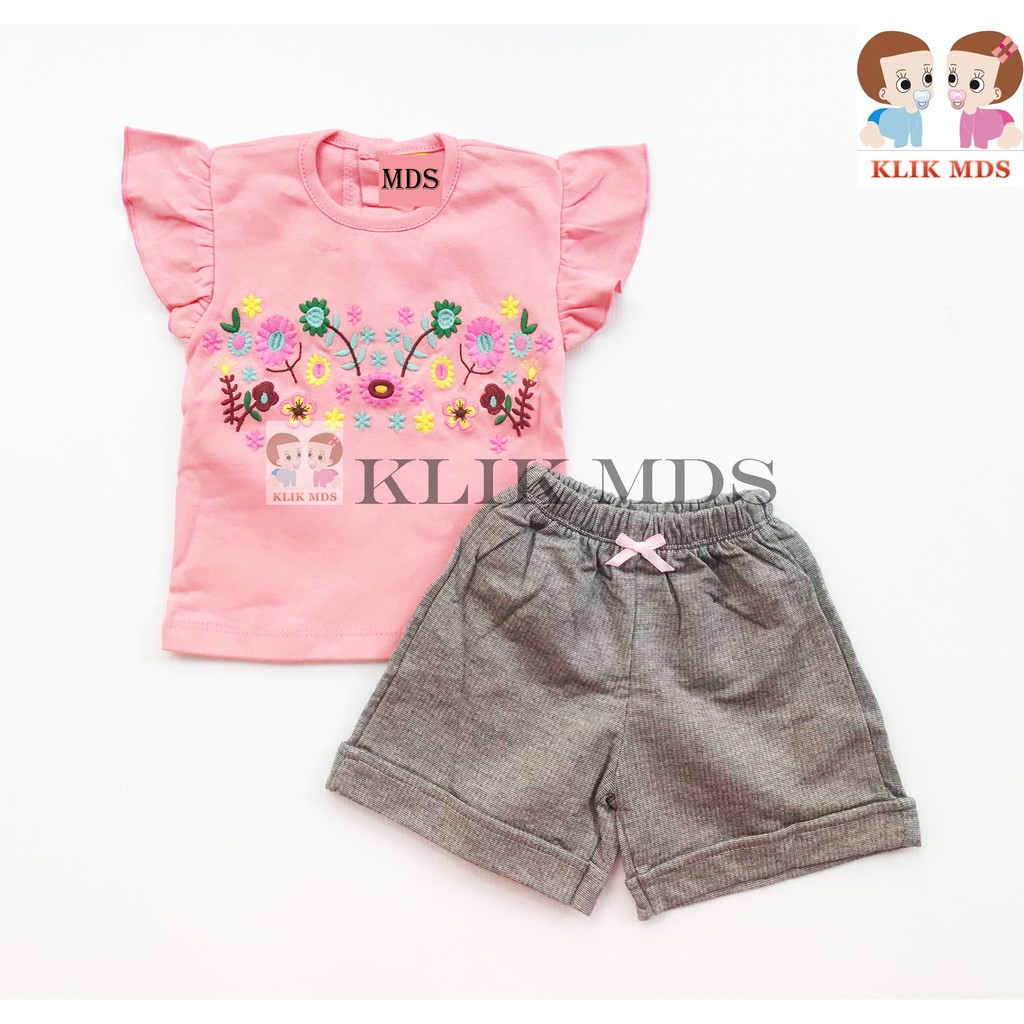 Klik Mds Setelan Baju  Anak Bayi Perempuan Motif Karakter  