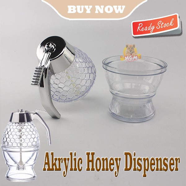 Honey Dispenser madu praktis tanpa tumpah Bahan Akrylic 250ml