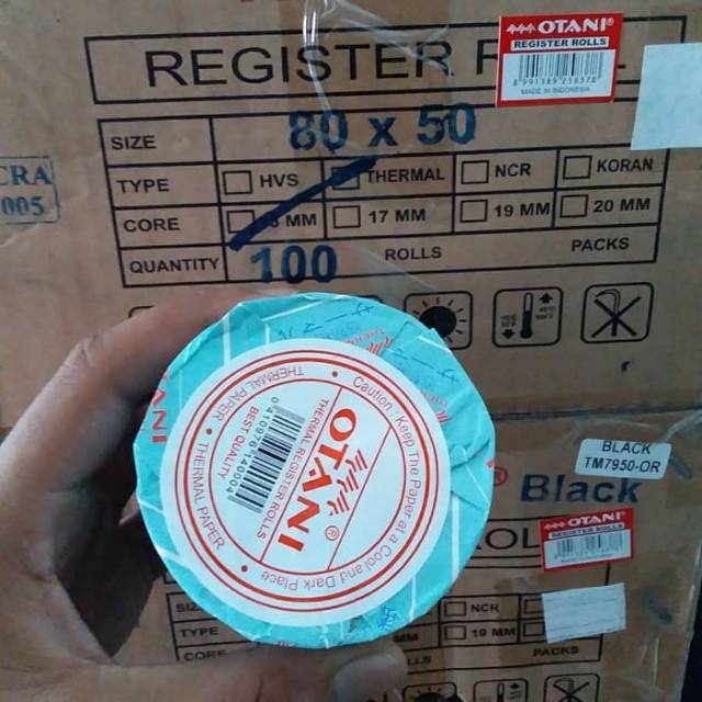 

Kertas Thermal 80 x 50 Black Struk Kasir