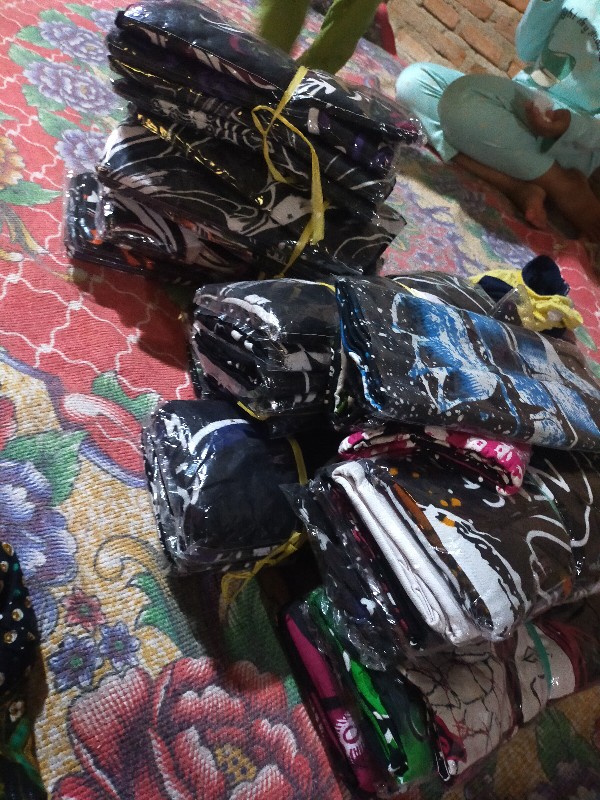 Sarung Neng Santri Pelangi Tyde Remaja Wanita Sarung Batik Pekalongan Santri Putri Untuk Seragam