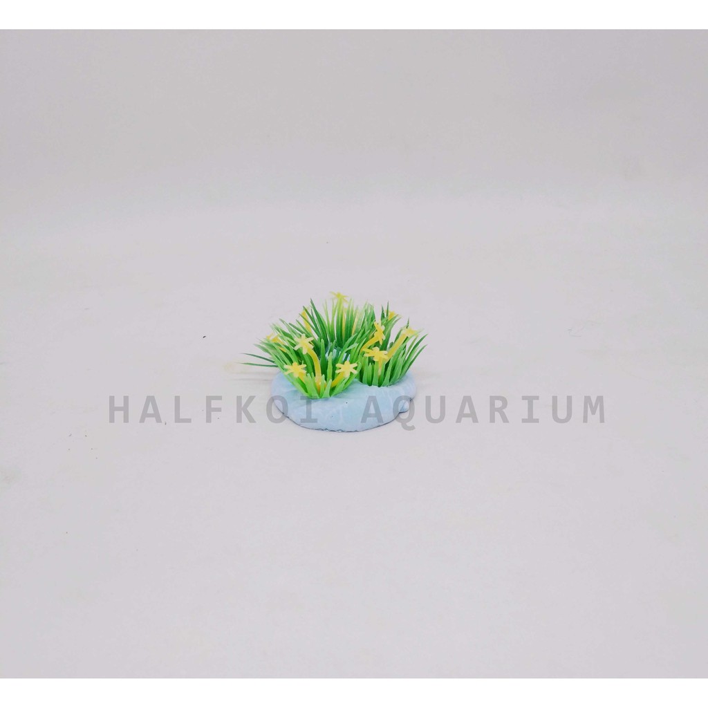 Rumput Jarum Hiasan Aquarium Plastik 1pcs