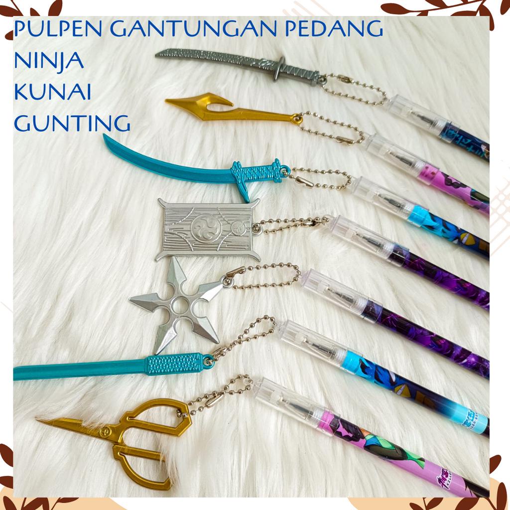 

PULPEN GANTUNGAN PEDANG NINJA KUNAI GUNTING PEN GANTUNGAN ALAT TULIS BOLPOIN UNIK IMUT MURAH PEN GEL KARAKTER LUCU MURAH PENA ALAT TULIS KANTOR SEKOLAH ANAK KADO GIFT