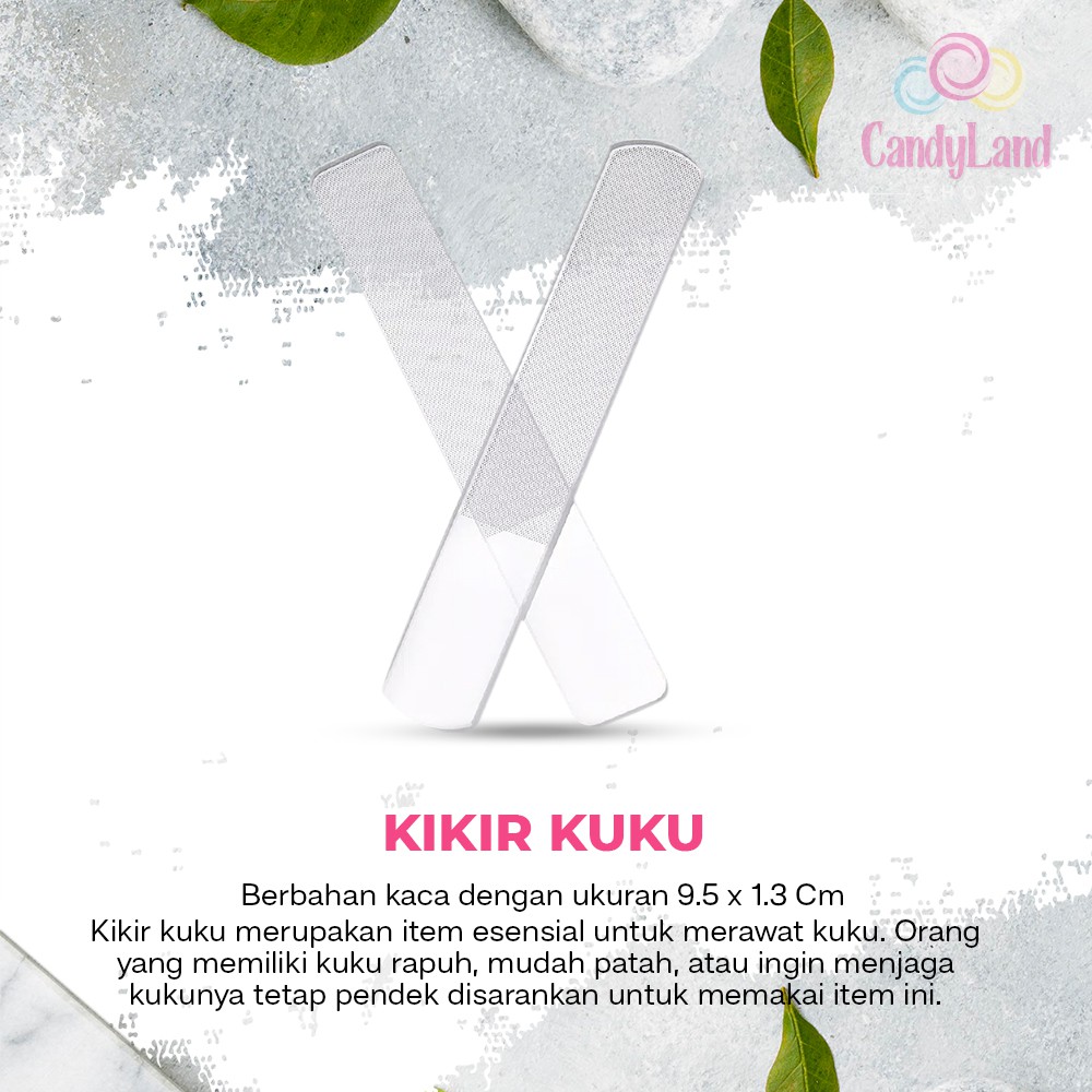 Alat Kikir Kuku Mengkilap Amplas Perapi Kuku Glass Shiner Nail Buffer Manicure