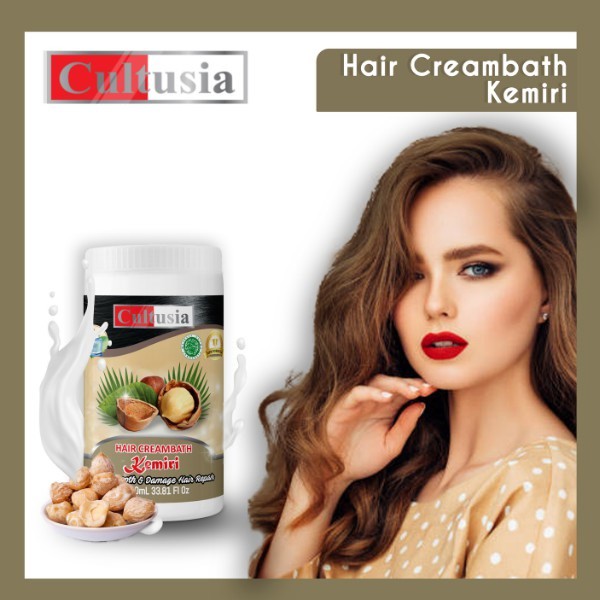 CULTUSIA Creambath Hair Cream Kemiri 1000ml