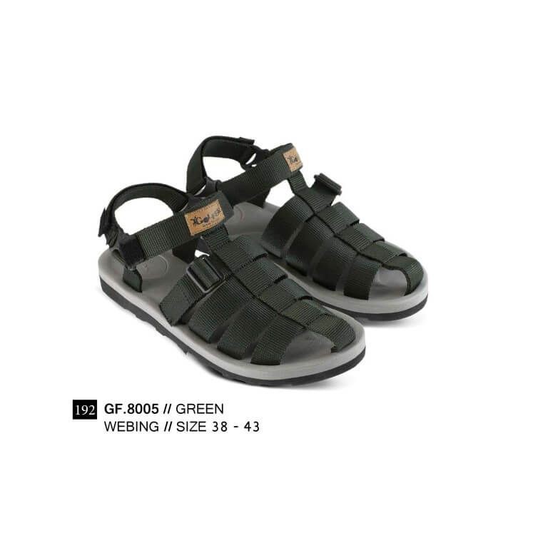 Men Trekking Sandal Gunung Pria Hijau Golfer GF.8005 murah ori original keren trendy