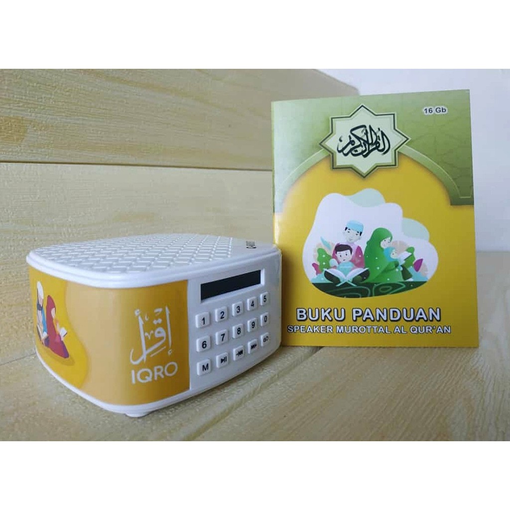 SPEAKER MUROTTAL SPIKER MUROTAL AL QURAN  BLUETOOTH Plus Chip 16GB Q600-Kuning
