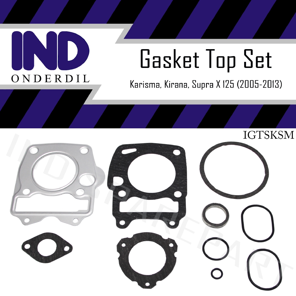 Gasket-Packing-Paking Top-Set-Topset Silver Honda Karisma/Kirana/Supra X 125 2005-2013