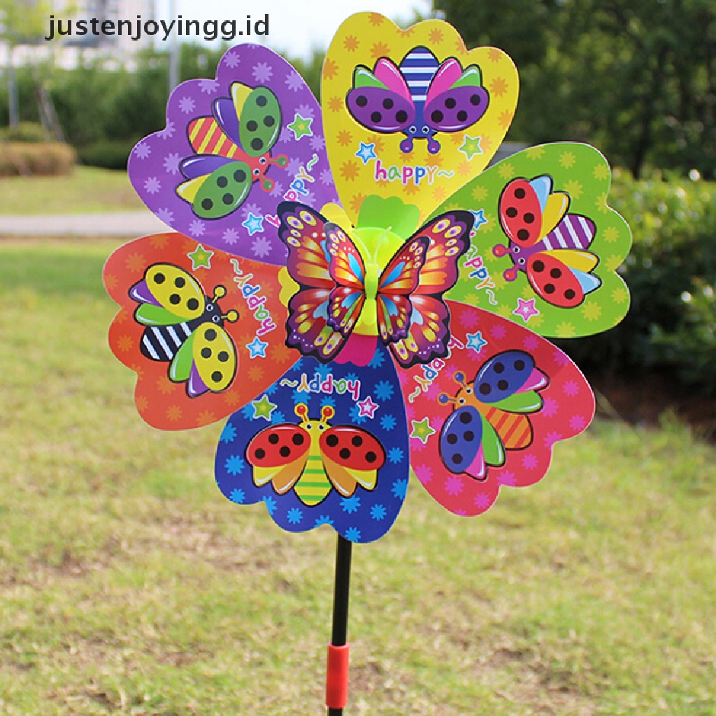 Mainan Kincir Angin Butterfly Flower Warna-Warni Untuk Anak