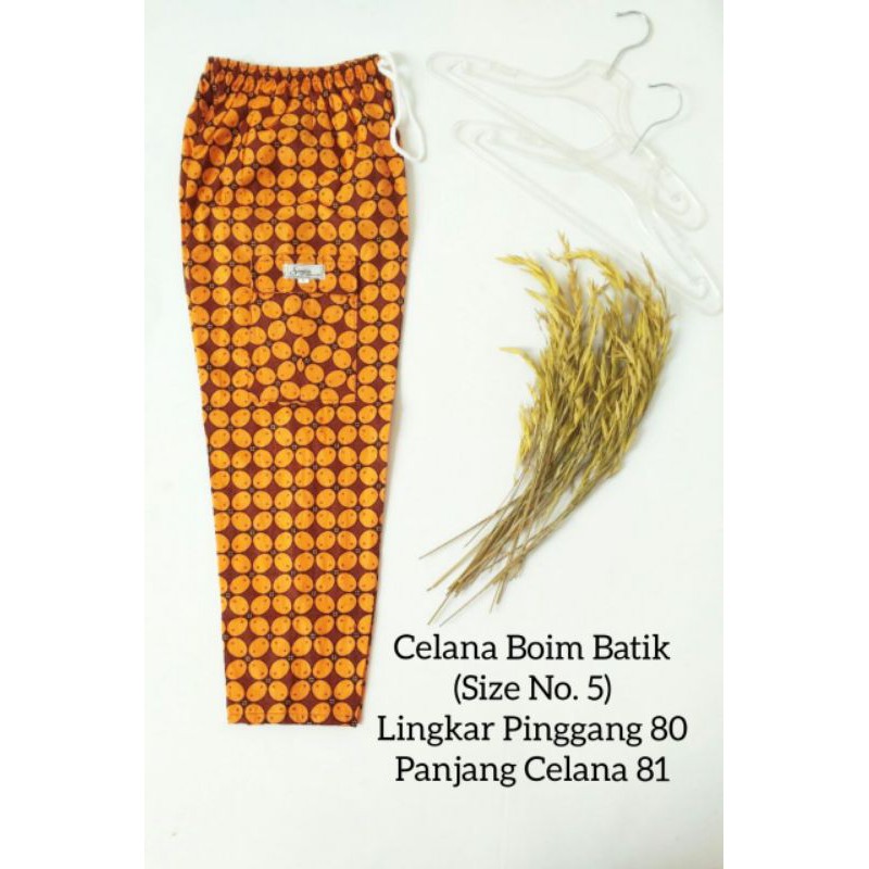 Celana Boim Batik Uk 9-12 Tahun / Celana Anak Laki Cowok Panjang Harian Santai/Celana Boim Anak SD