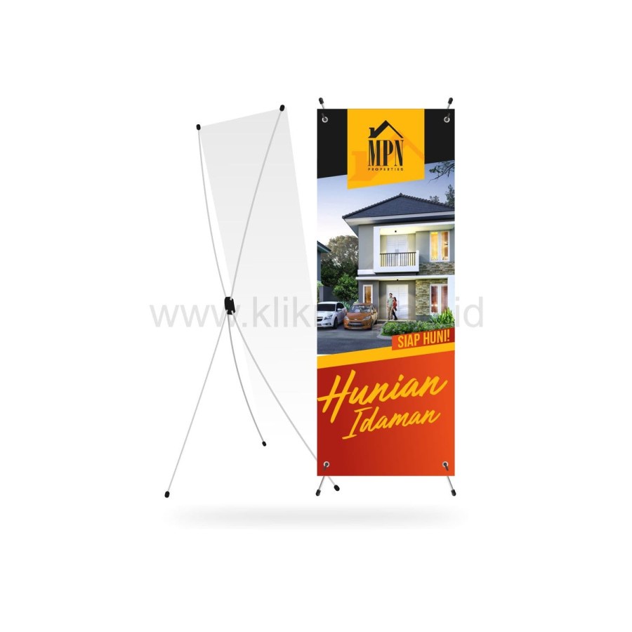 Stand Display X Banner Aluminium Uk 60*160 cm