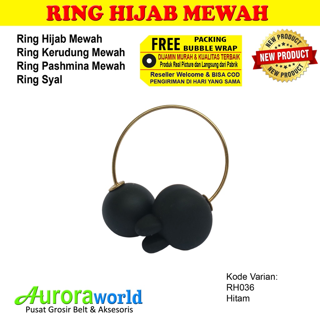 AURORAWORLD Ring kerudung ring hijab ring syal ring jilbab Terbaru bisa COD