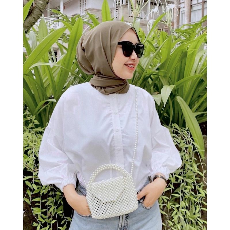 Balon blouse atasan top baju muslim fashion remaja