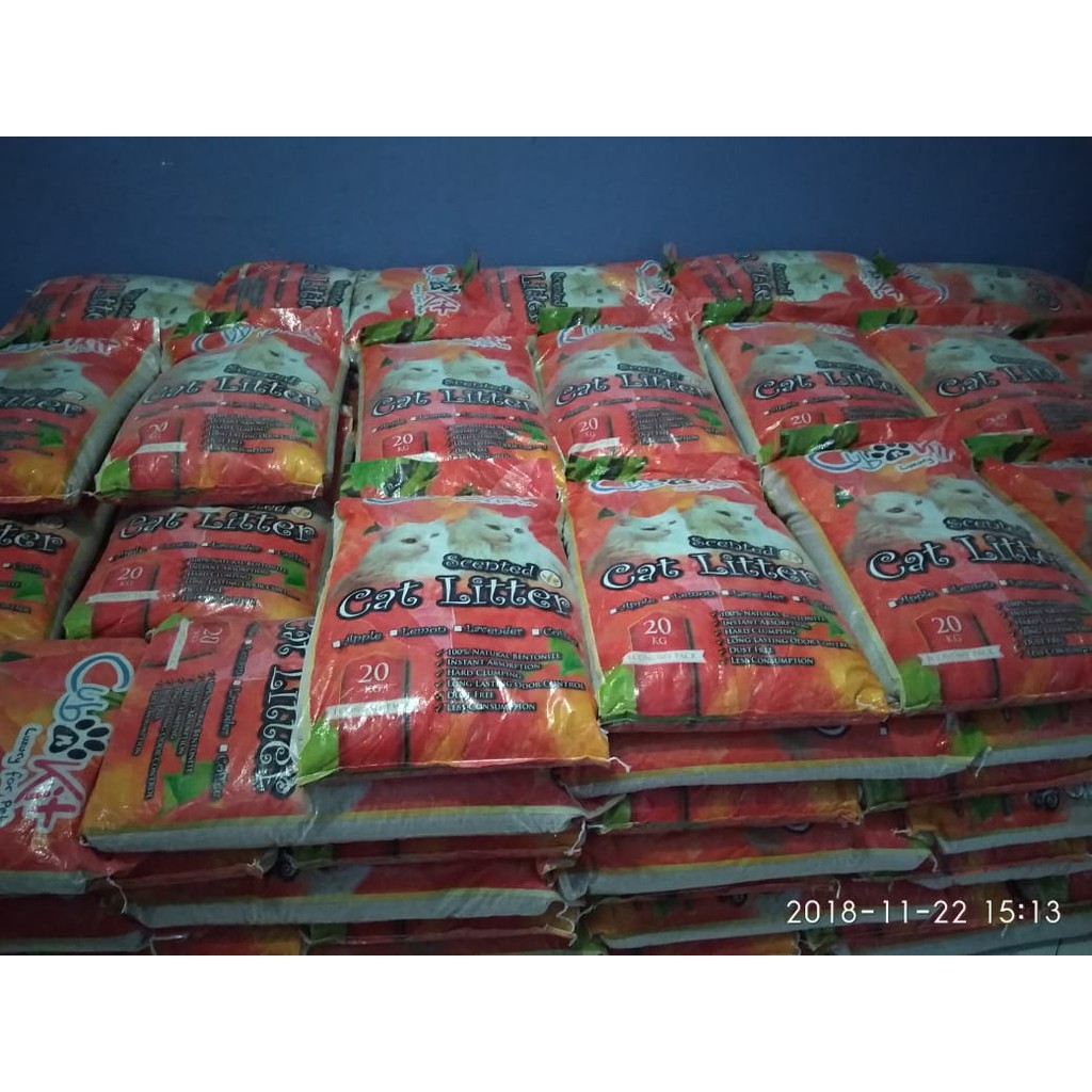 Pasir kucing wangi gumpal cub n kit repack 5 kg