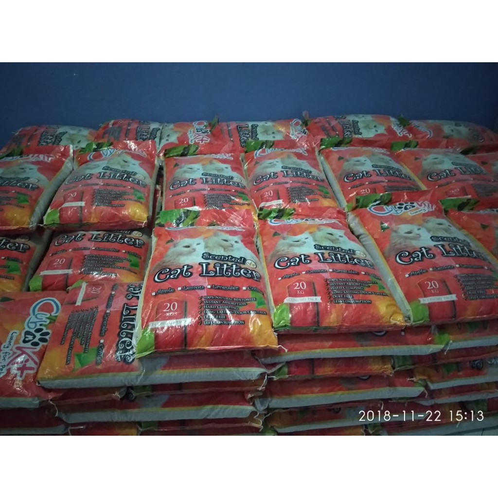 pasir kucing wangi gumpal cub n kit repack 10 kg