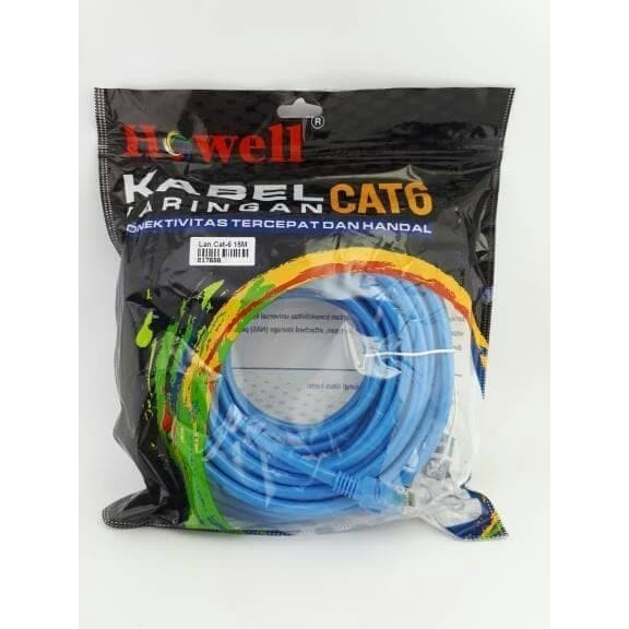 Howell Kabel LAN Cat 6 5m,15m, 20m, 30m Internet Cable LAN UTP