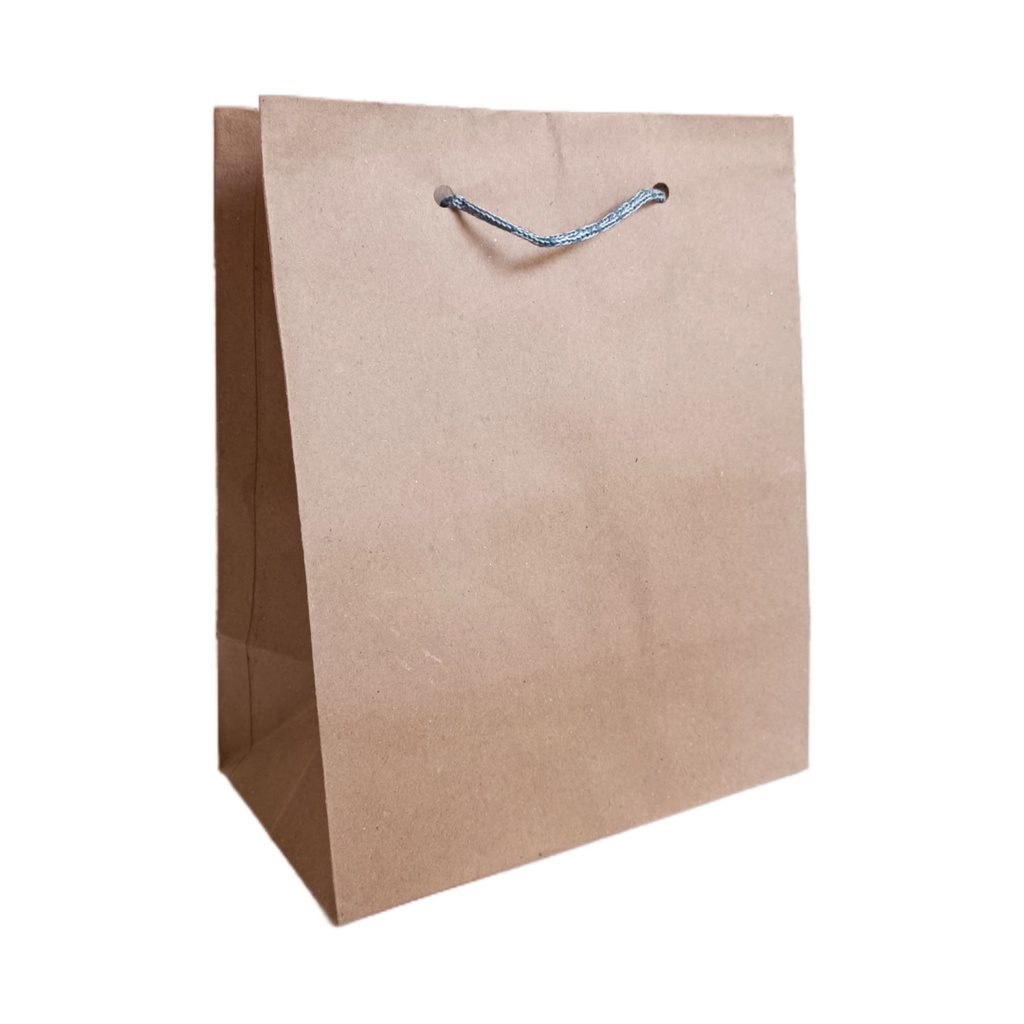 Paper Bag Coklat Polos Craft Uk 20X10X25CM R7 [ECERAN] GOODIE BAG paperbag murah / Tas Kertas kecil mini souvenir