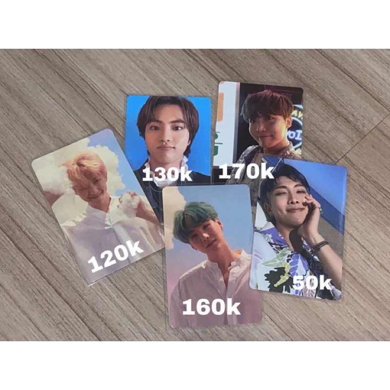 WTS BTS Photocard jin pout jhope clue namjoon butter her o suga her o