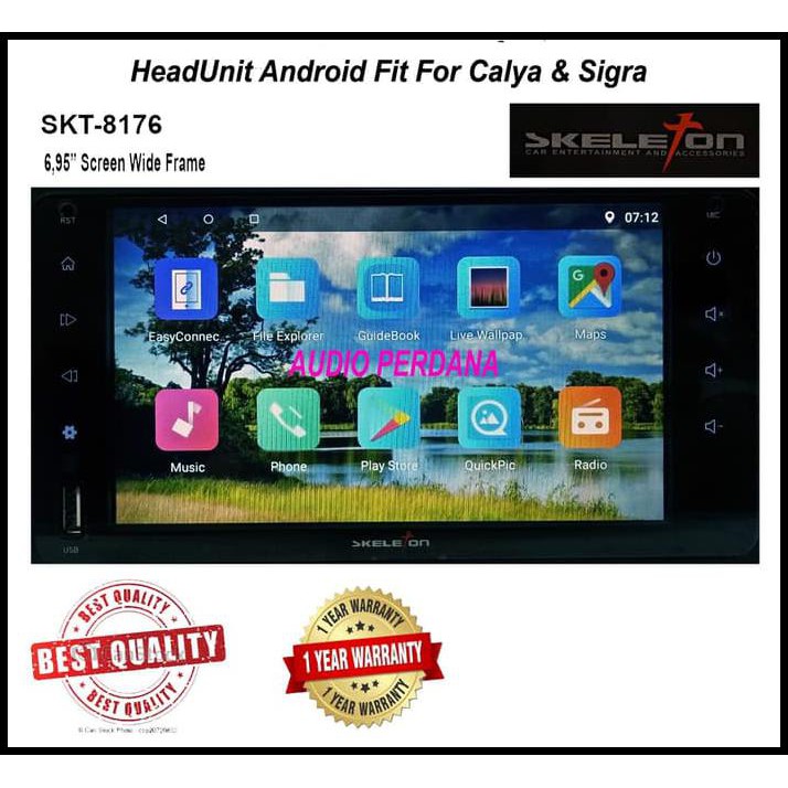 Promo Terbatas Head Unit Tape Android Oem Calya & Sigra Skeleton Skt - 8176