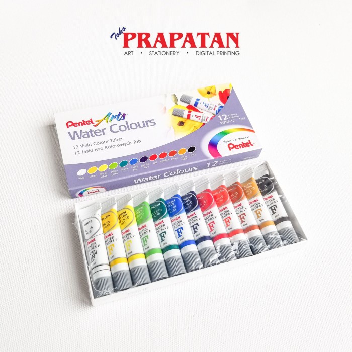 

air-cat- pentel watercolor / cat air pentel 12 warna -cat-air.
