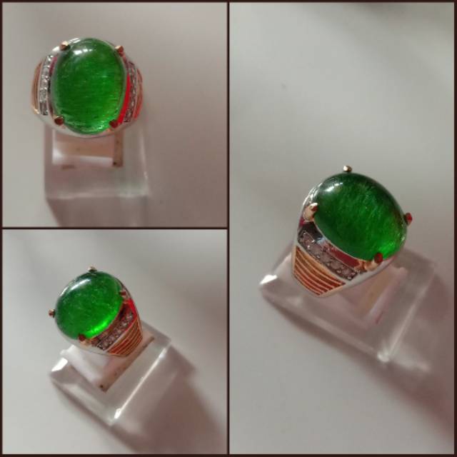 batu akik Zamrud asli natural