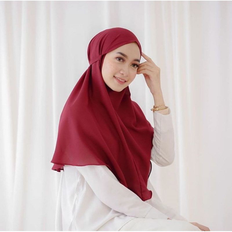 HIJAB BERGO MARYAM TALI POLOS MURAH/DIAMOND PREMIUM