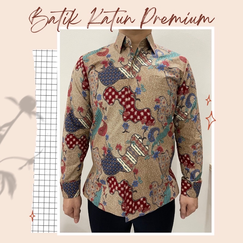 Batik Katun Premium Coklat Muda