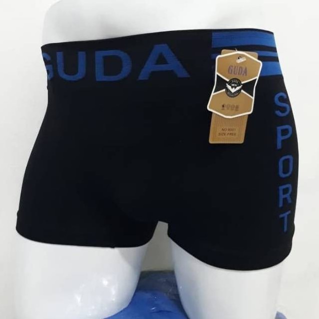 celana dalam boxer pria guda seamless rajut import