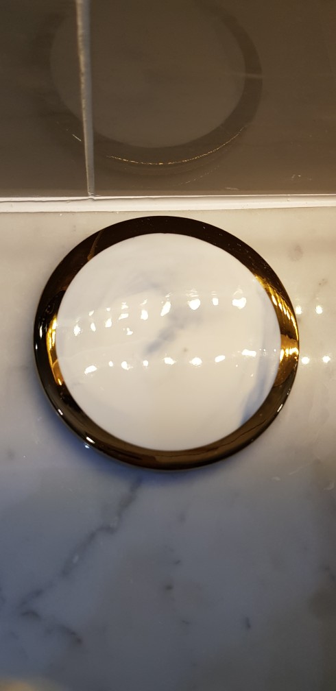 Imperfect Tatakan Gelas Keramik / Alas Gelas Marble Coaster Marmer Motif Gold Anti Panas Anti Selip
