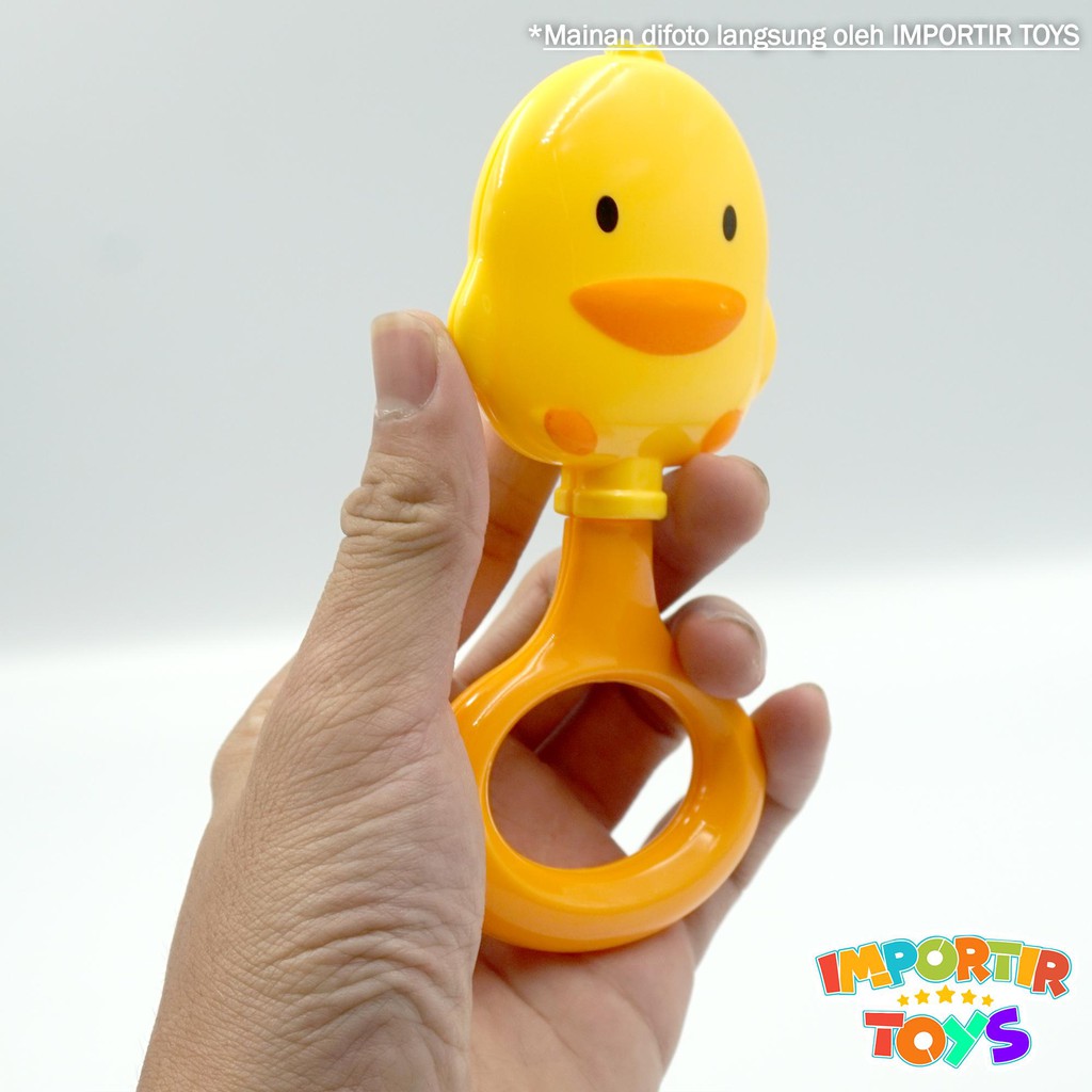 Mainan Kerincingan Bayi IMPORT MURAH Yellow Duck Bebek Kuning Lonceng