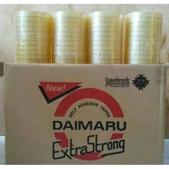 

Isolasi 12 mm Daimaru Selotip 1/2 Inch 72 Yard Lakban Bening (1 DUS )