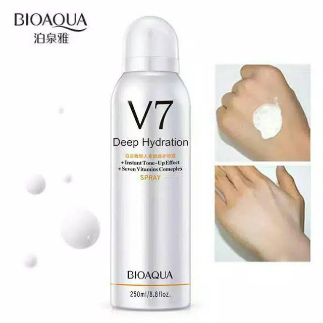 BIOAQUA V7 TONING SKIN SPRAY DEEP HYDRATION/ PEMUTIH 100% ORIGINAL