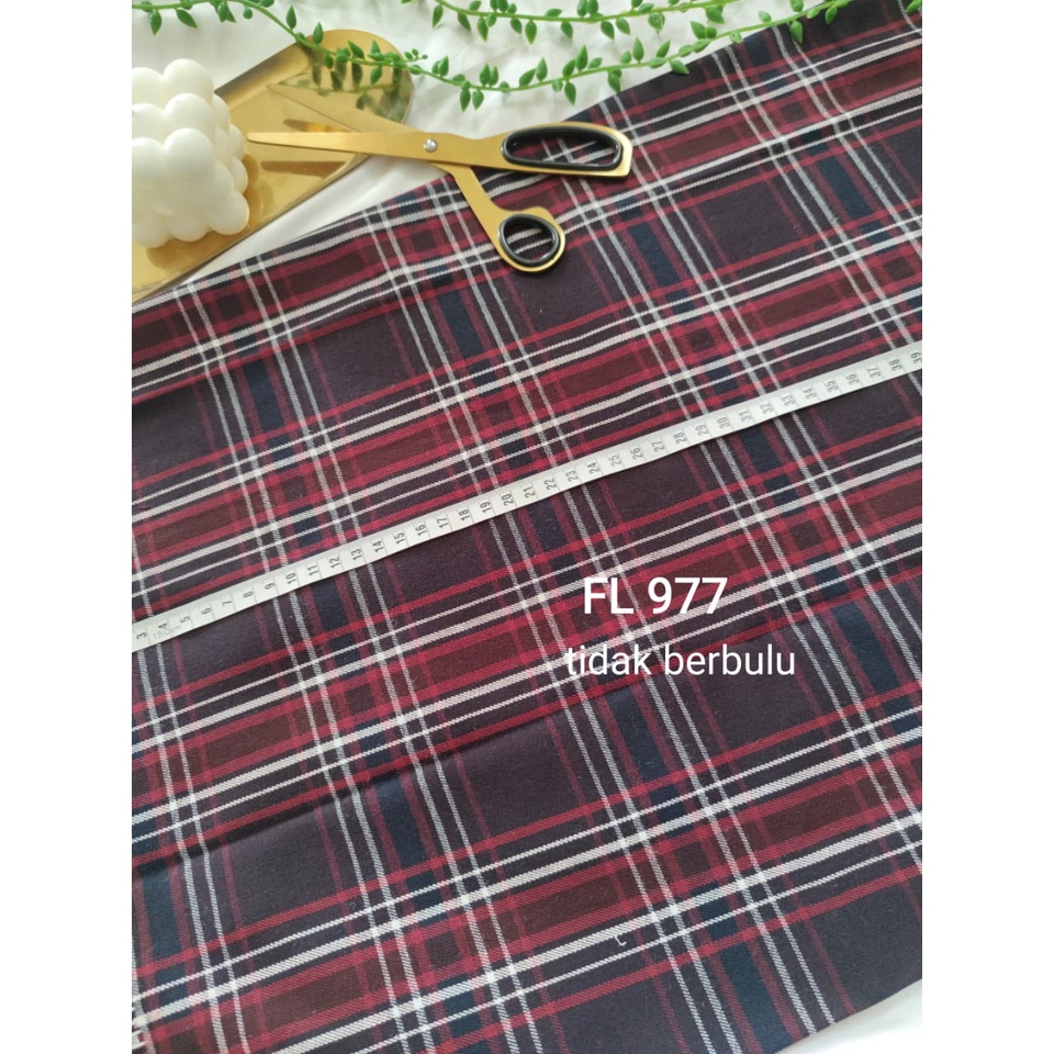 MERAH kain flanel bahan kotak katun yarndyed harga per 0.5meter/kain meteran happychild