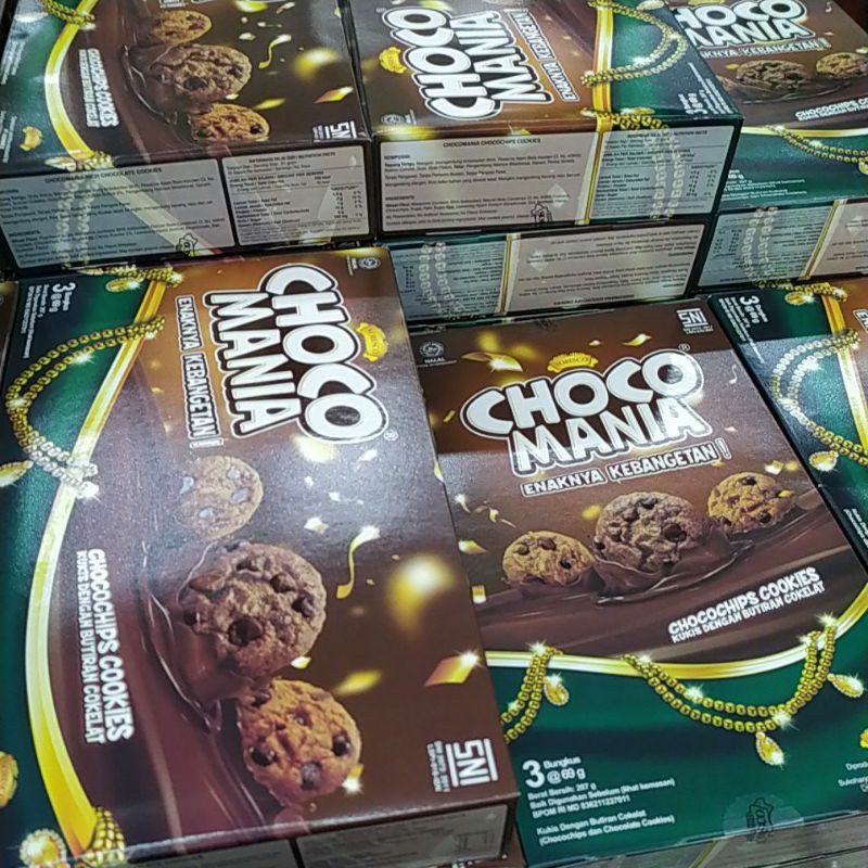 

CHOCO MANIA Gift Pack 270 gram Chocolate Chip Cookies - tokogrocery biskuit lebaran