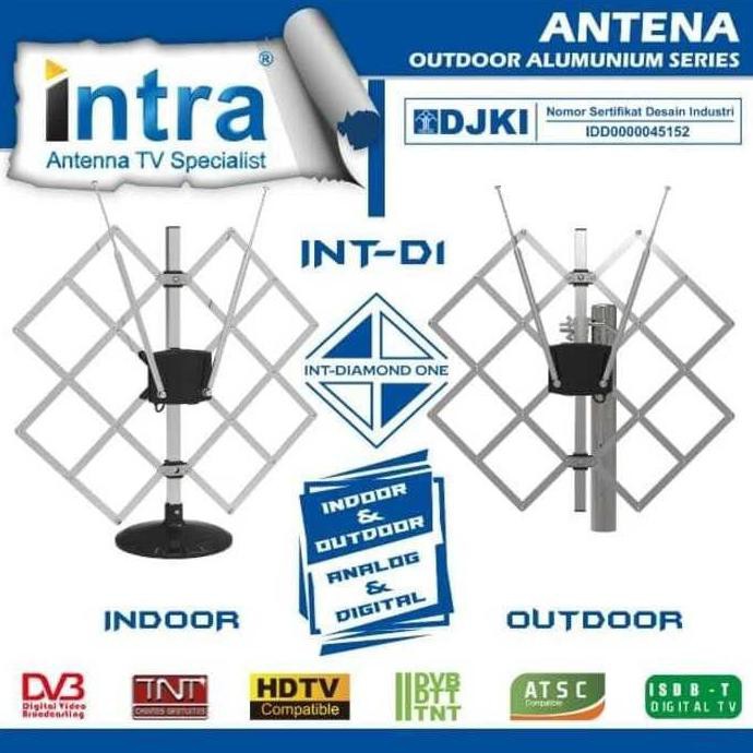 Terbaru Antena Tv Outdoor &amp; Indoor Analog Dan Digital Merk Intra
