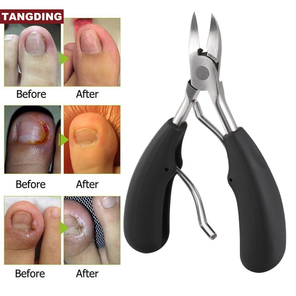 【COD Tangding】Stainless Steel Large Nail Clippers Nail Groove Pedicure Pliers Manicure Tools