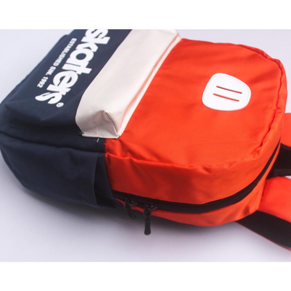 TAS RANSEL SKATERS VG070 ORANGE PUTIH NAVY