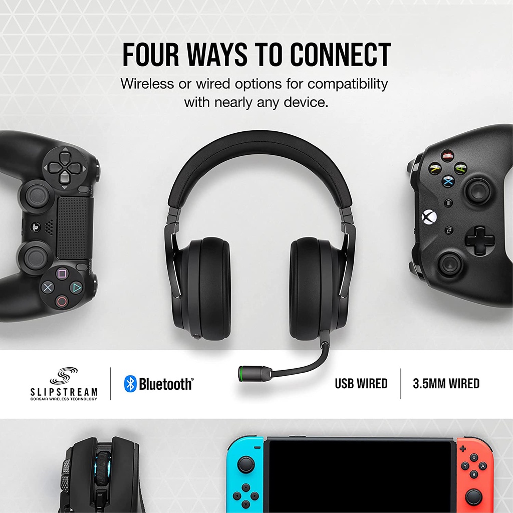 Corsair Virtuoso RGB Wireless XT High Fidelity 7.1 Gaming Headset