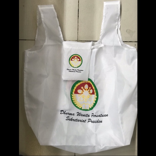 Goodiebag tas belanja lipat baggu cetak custom