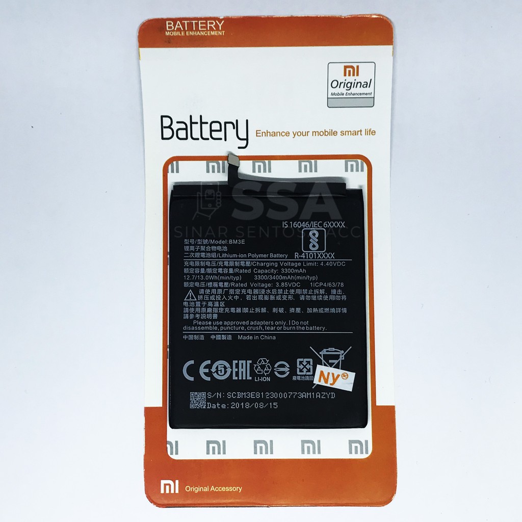 Baterai XIaomi BM3E Mi8 Mi 8 Original OEM Batu Batre Battery Batrai Ori BM 3E Xiao Mi Redmi