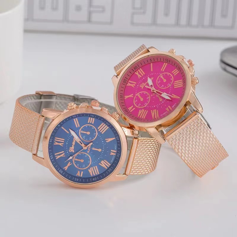 Jam Tangan Gradient Geneva Jam Tangan Stainless Jam Tangan Fashion Wanita