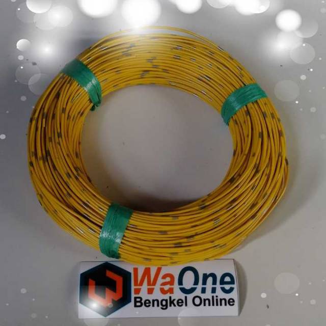 Kuning 20 Meter Kabel Body Bintik AVSS 0.5 mm Versi Bagus Kulit Padat