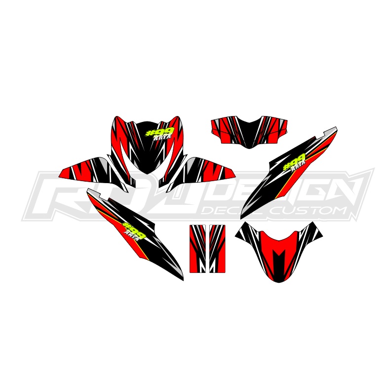 DECAL STICKER BEAT FI LAMA (003) DEKAL STIKER 2012 2013 2014 2015 BIRU PINK