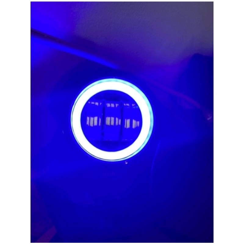 lampu depan tembak bulat flash model 3 led daymeker ring mini universal