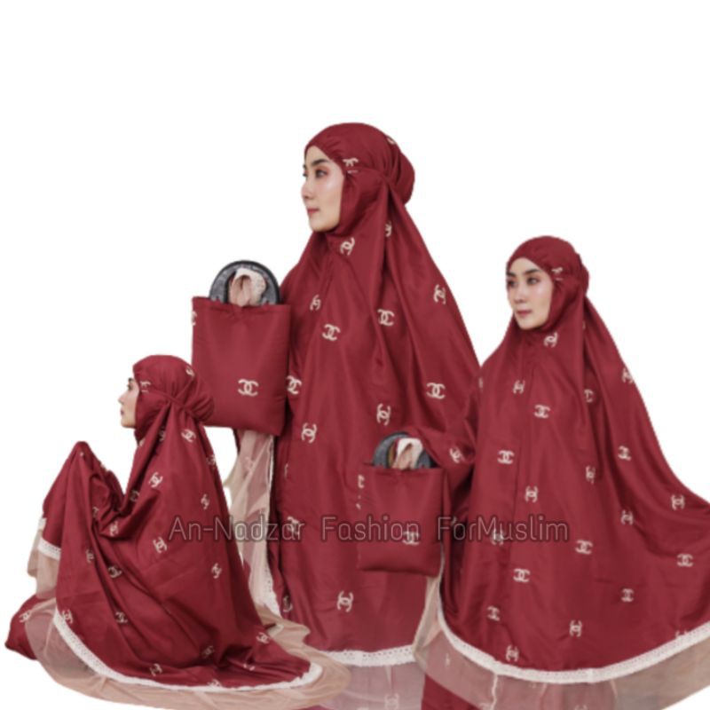 Mukena Chanel Katun Mikro Jumbo