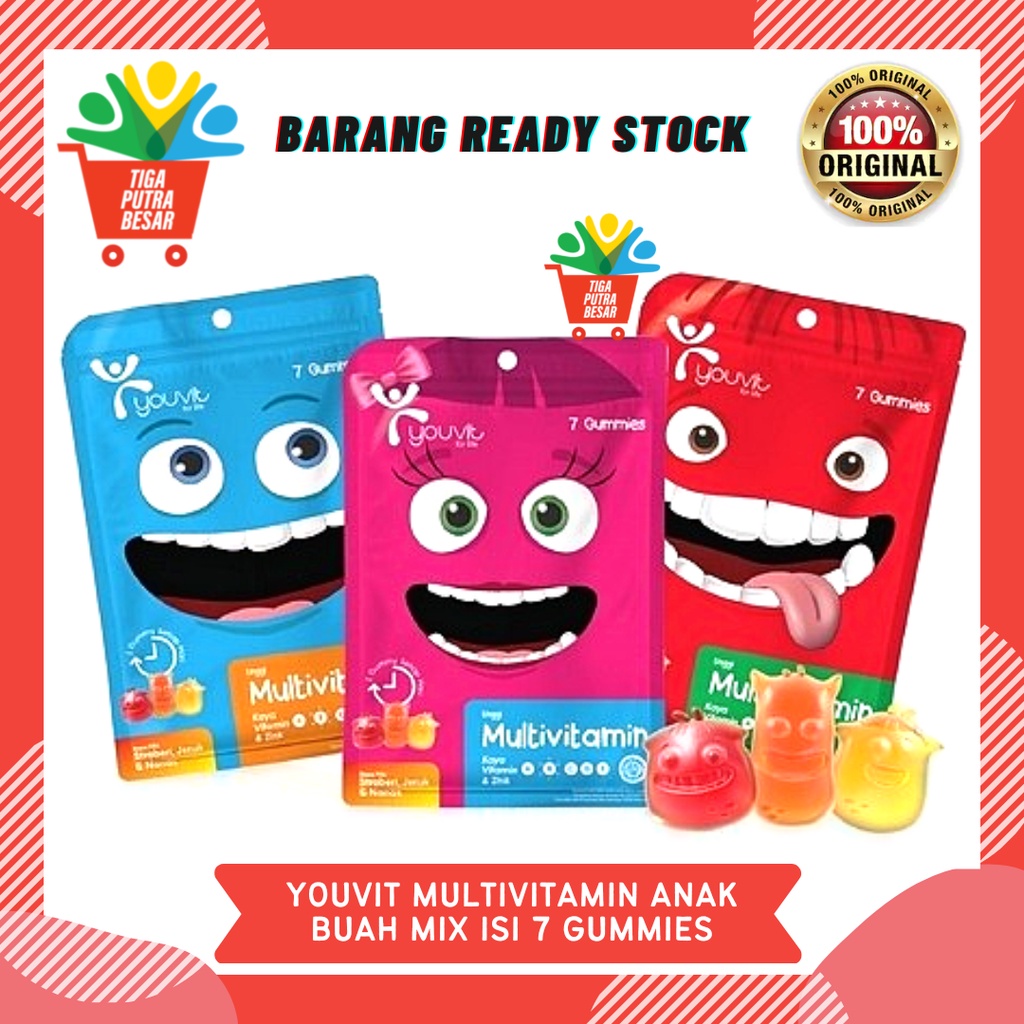 YOUVIT MULTIVITAMIN ANAK ISI 7 PCS GUMMY