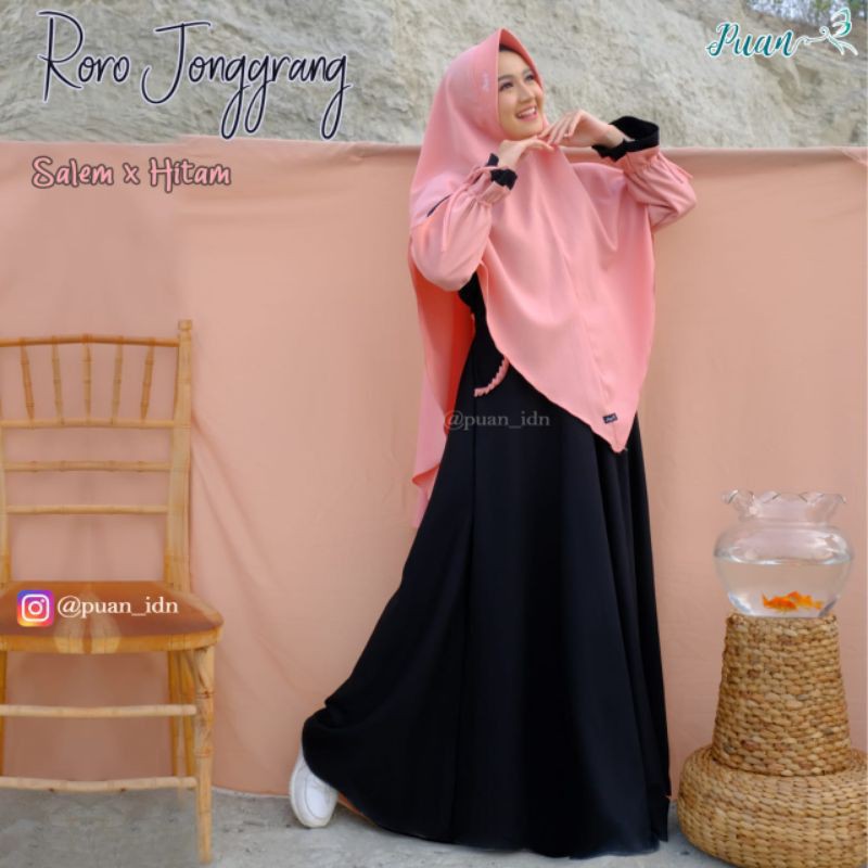 READY RORO JONGGRANG SET/SALEM HITAM S/ORI PUAN