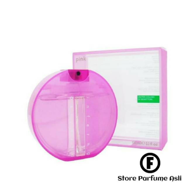 Parfum Original Paradiso Inferno Pink Benetton Parfum Wanita Edt 100ml (New packing)